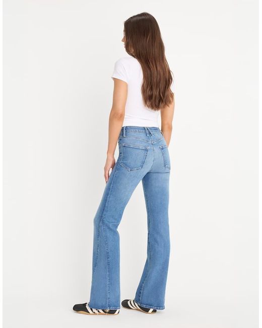 GOOD AMERICAN Blue Soft Tech High Waist Bootcut Jeans