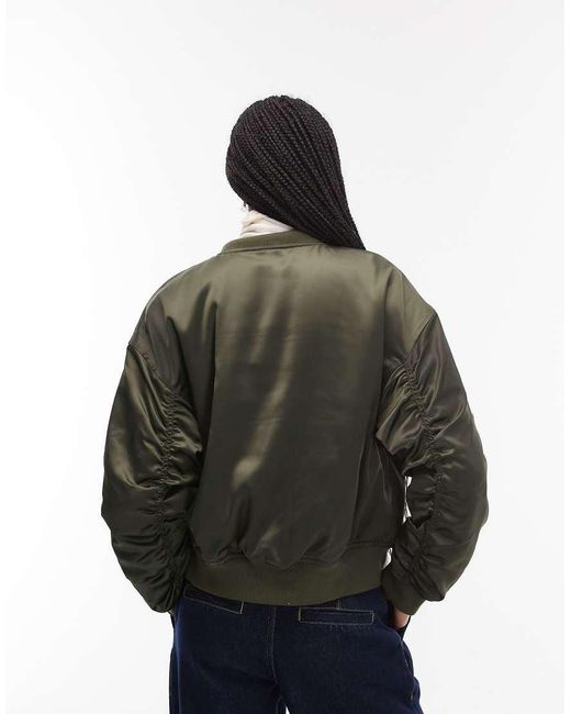 Chaqueta Bomber Técnica De Satén Andy De Levi's de color Blue