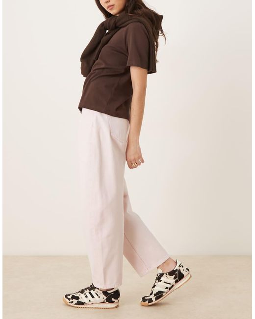 ASOS Natural High Waist Barrel Jean
