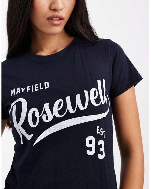 Cotton On Blue Foxridge Graphic Tee