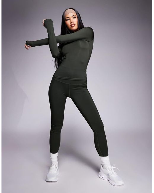 4505 Green Icon Bum Sculpt Gym Legging With Inner Pocket