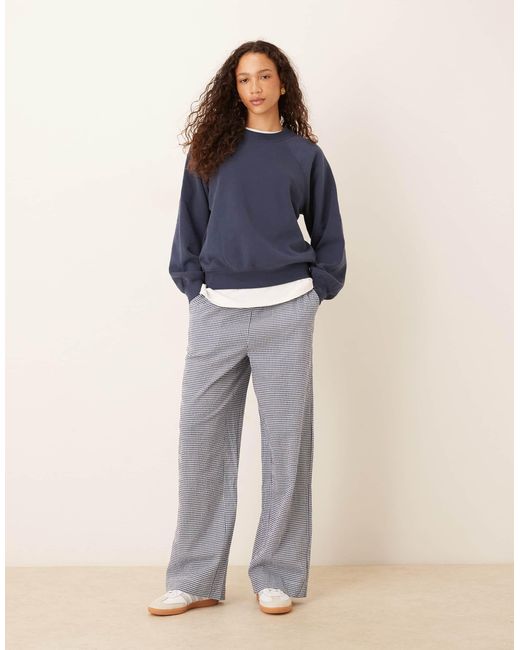 Sweat ras du cou classique design color block Abercrombie & Fitch en coloris Blue