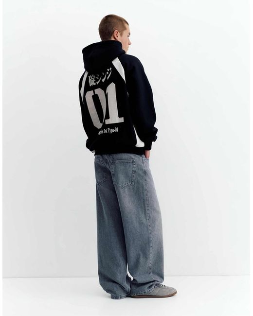 Pull&Bear – kapuzenpullover in Blue für Herren