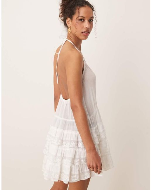 Vestito Corto Da Mare di Miss Selfridge in White