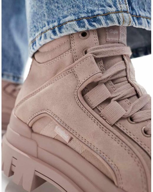 Botines Color Malva Aspha Nc De -Beis Buffalo de color Blue