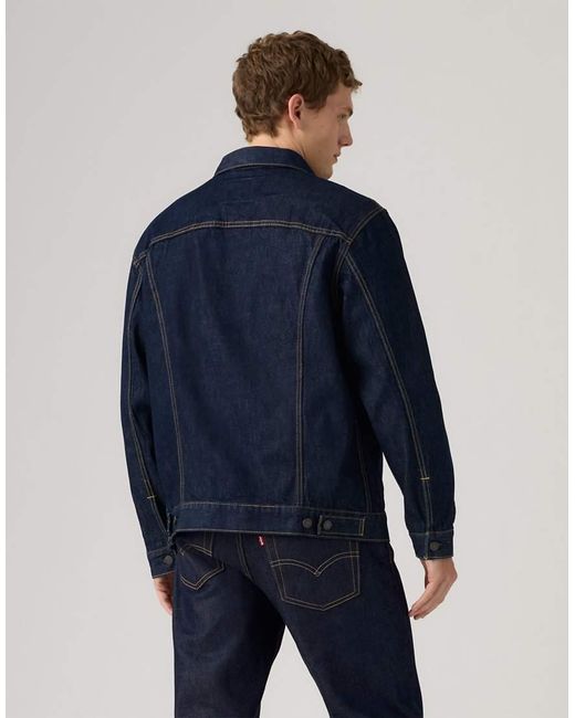 Levi's Blue Relaxed Fit Trucker Jean Jacket for men