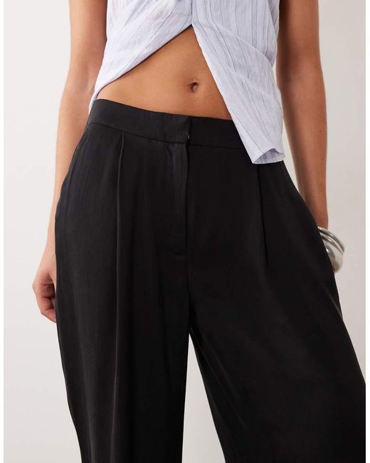 Mango Black Cuffed Trouser