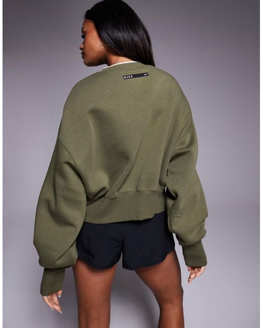 Phoenix fleece gym life - sweat en polaire à logo swoosh - kaki Nike en coloris Green