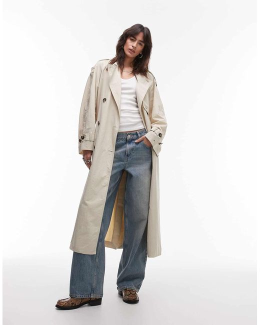 Tommy Hilfiger White – leichter oversize-trenchcoat