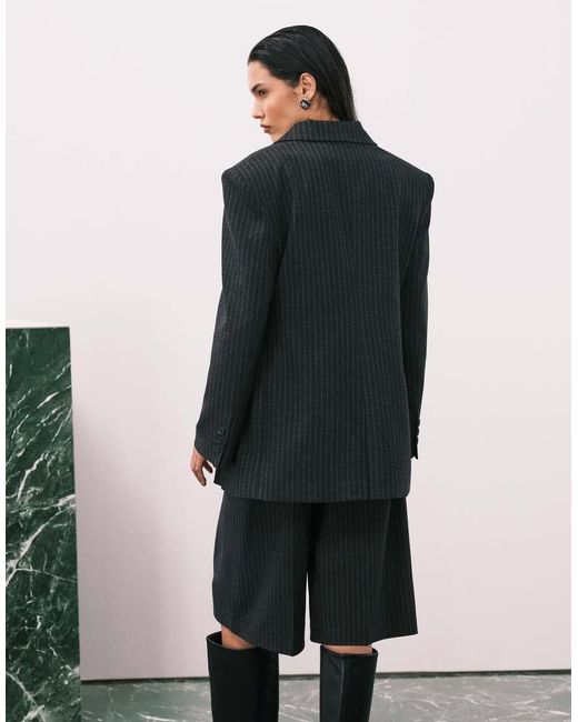 ASOS Multicolor Longline Bold Shoulder Blazer