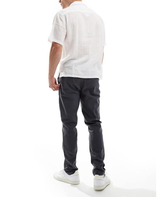 Only & Sons White Slim Fit Chinos for men