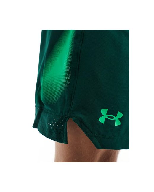 Under Armour Green Vanish Woven 6 Inch Graphic Shorts for men