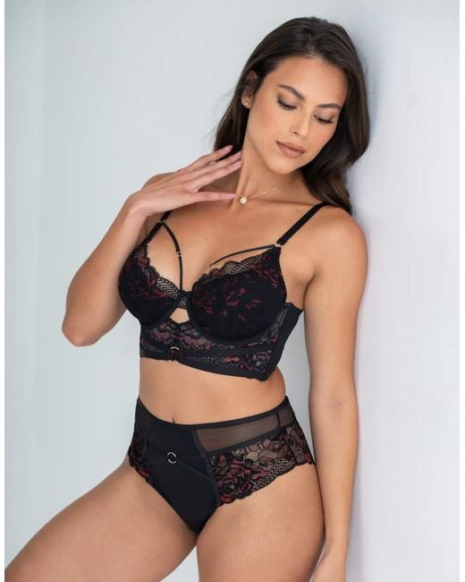 Pour Moi Black After Dark High Waist Brief