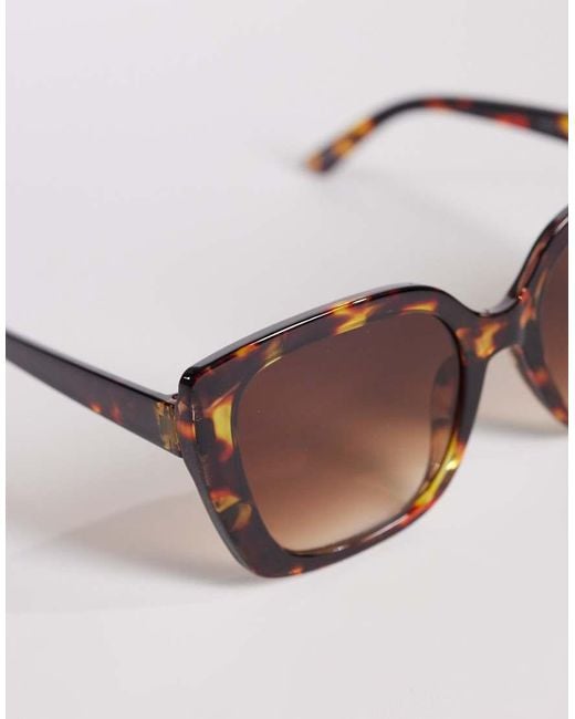 New Look Brown Chunky Frame Sunglasses