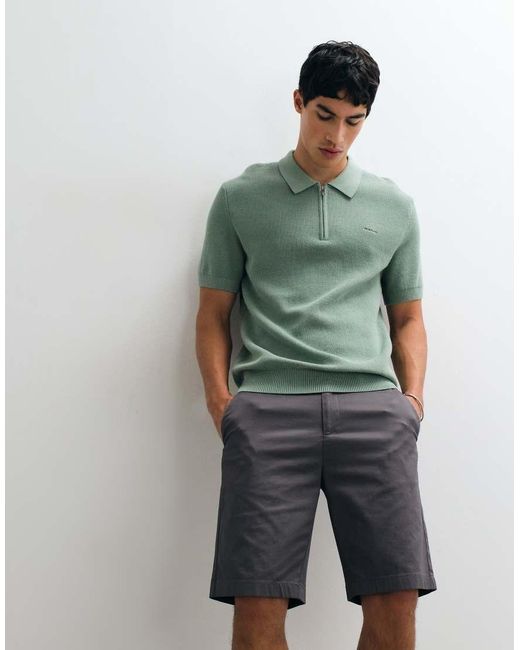Gant Brown Slim Sport Chino Shorts for men