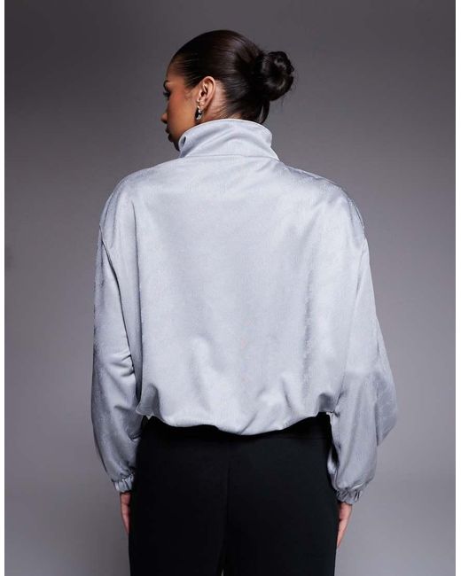 HUGO Gray Dales Logo Full Zip Track Jacket