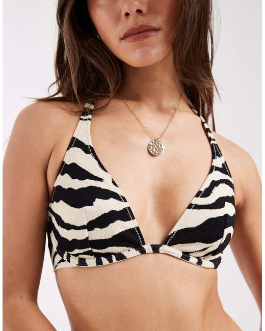 Lindex Natural Underwire Halterneck Bikini Top