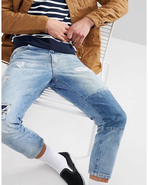 Just Junkies Denim Cropped Patch Jean 