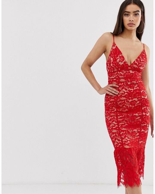 love triangle midi dress