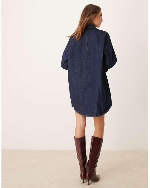 ASOS Blue Denim Shirt Dress