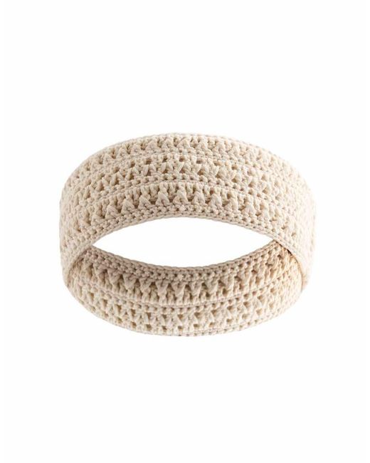 Oysho Brown Crochet Sports Head Band