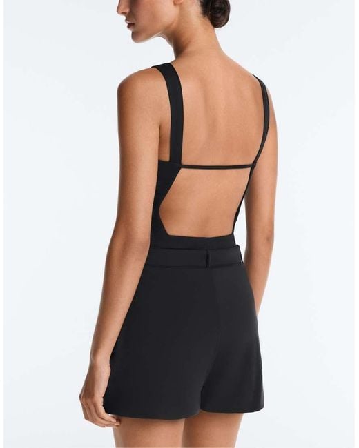Oysho Blue Comfortlux Open-Back Body