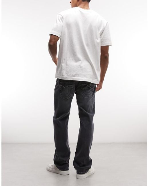 True Religion White Ricky Super T Straight Jeans for men