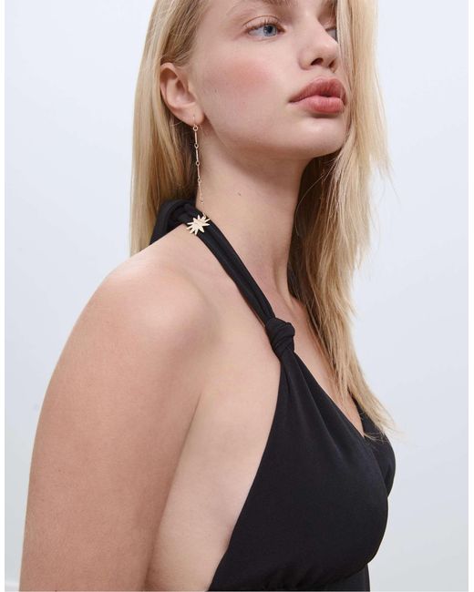 Stradivarius Black – locker sitzendes minikleid