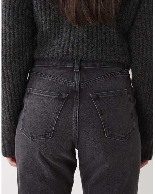 Monki Blue Taiki High Waist Balloon Leg Jeans