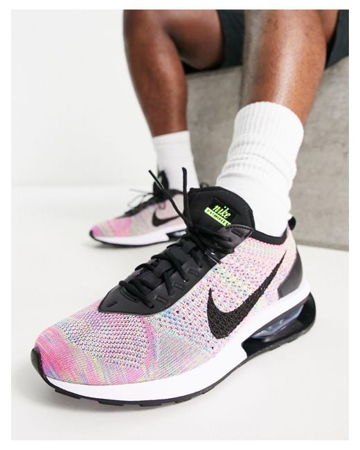 Nike – air max flyknit racer – bunte sneaker in Green für Herren
