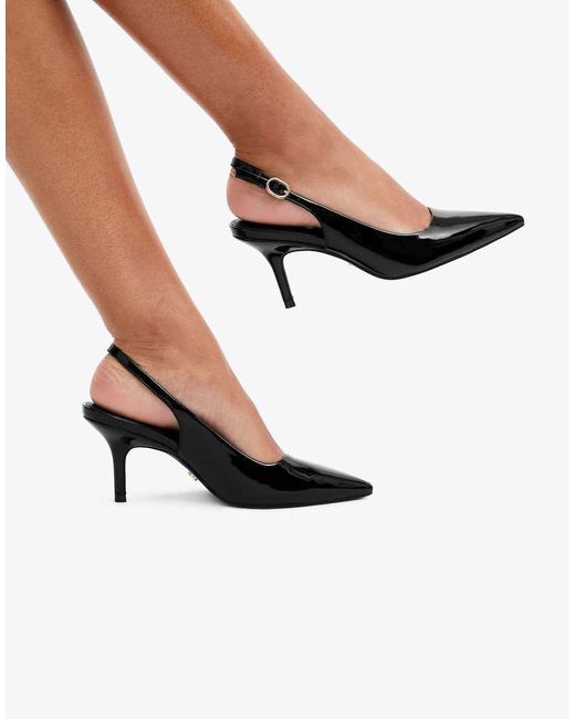 Carvela Kurt Geiger White Spirit Sling Heeled Shoes