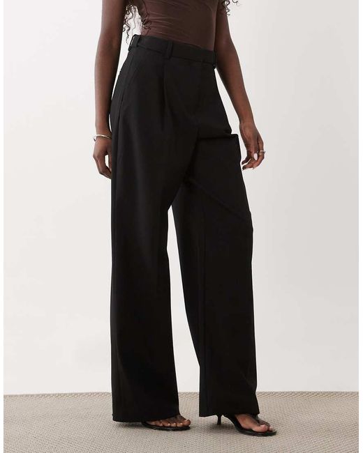 Mango Black Tailored Straight Trouser