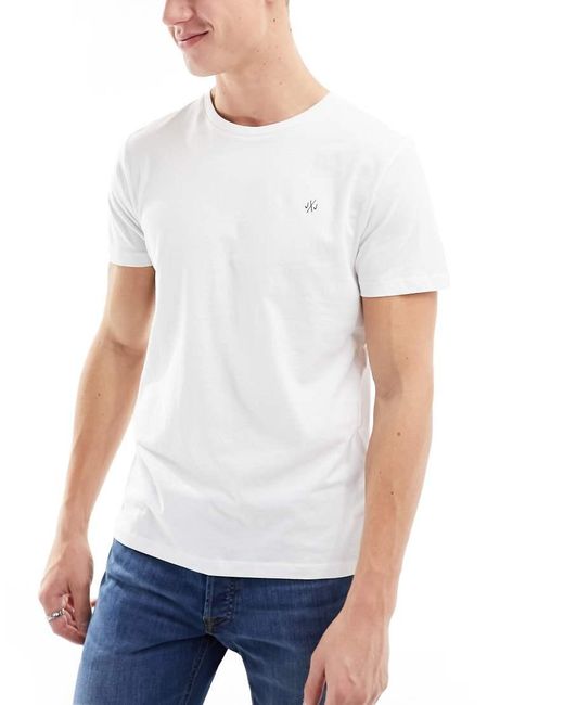 Jack & Jones Blue 5 Pack Slim T-shirt for men