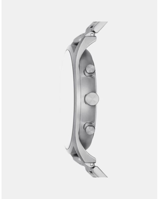 Skagen White Holst Chronograph, Stainless Steel Watch for men
