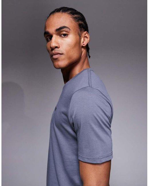 Under Armour Blue Back Print Short Sleeve T-shirt for men