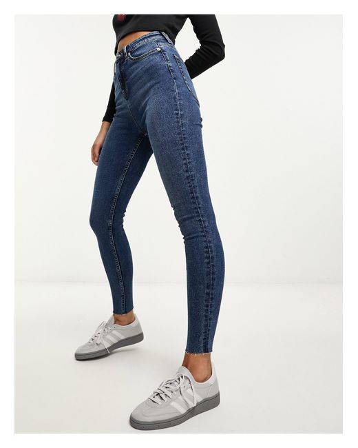 Miss Selfridge Blue Skinny Jeans