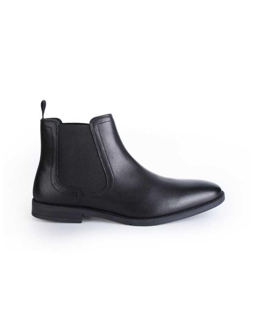 Thomas Crick Black Griffin Leather Chelsea Boot for men