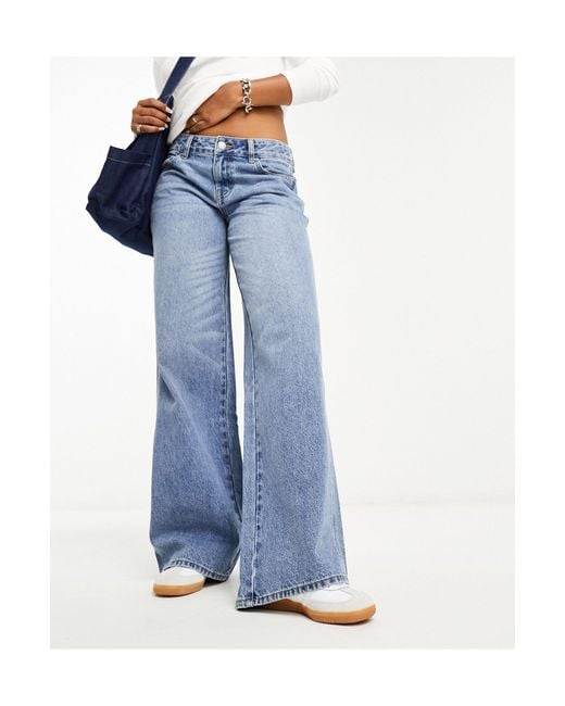 PacSun L Astrid Low Rise baggy Jean in Blue