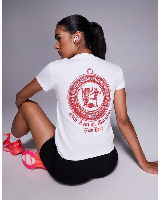 4505 Red – running – kastiges, schnelltrocknendes baumwoll-t-shirt
