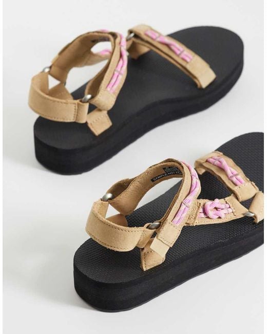 Teva Black Midform Universal Knotted Sandals
