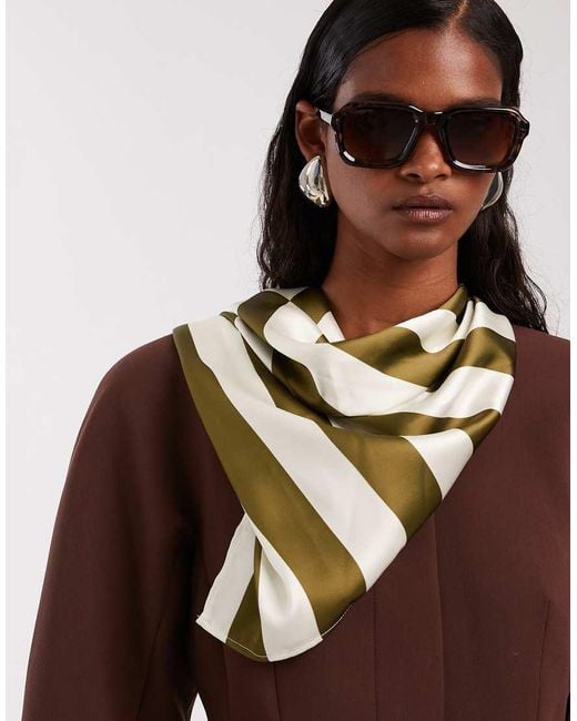 ASOS Brown Satin Headscarf
