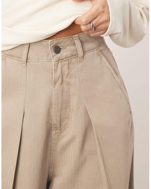 ARRANGE Natural Remi Casual Twill Barrel Trouser
