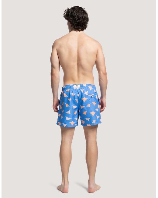 Apreslife Blue Manta Swim Shorts for men