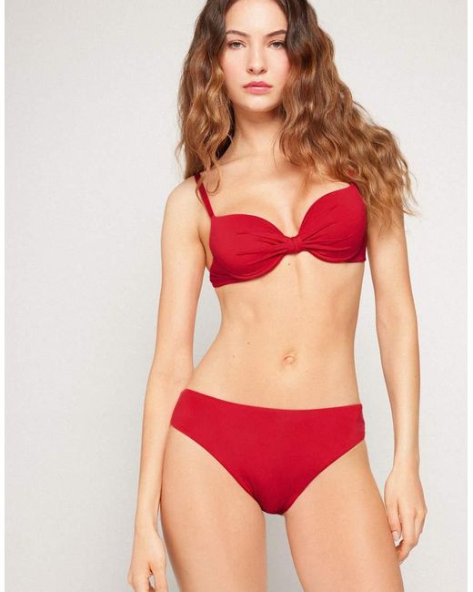 Tezenis Red Timeless Look Bikini Bottoms