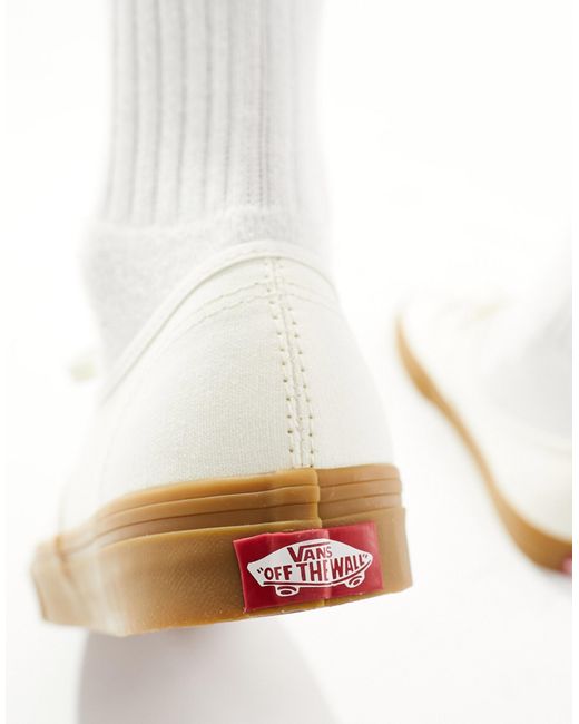 Authentic - baskets avec semelle en caoutchouc - cassé Vans pour homme en coloris White