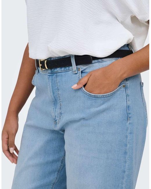 ONLY Blue Wide-Fit Jeans