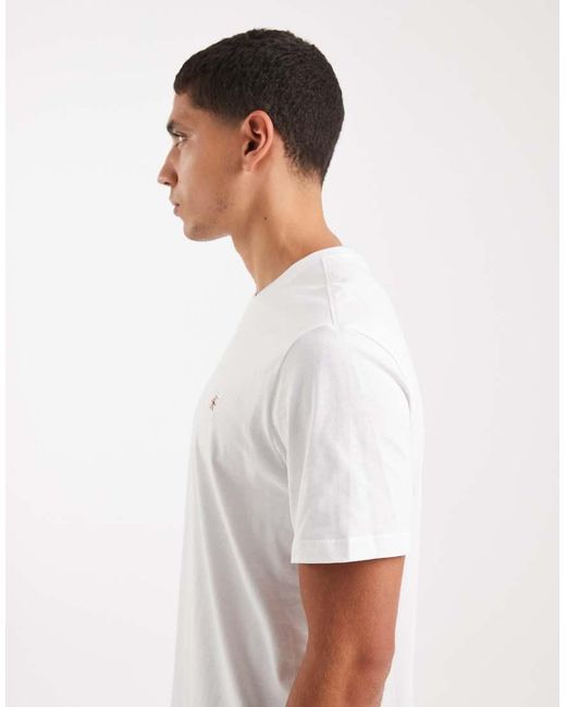 Calvin Klein White Badge Logo T-shirt for men