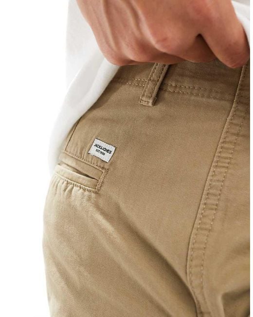 Jack & Jones Natural Loose Fit Cargo Trouser for men
