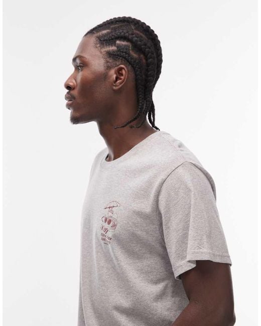 Levi's Gray Burger & Fries Graphic T-shirt for men