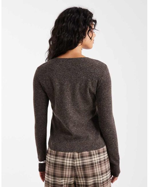 ONLY Gray Compact Knitted Cardigan